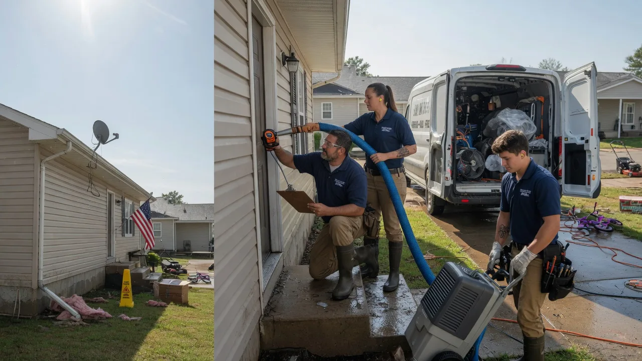 Ceiling Water Damage Restoration in Elwood, IN near me